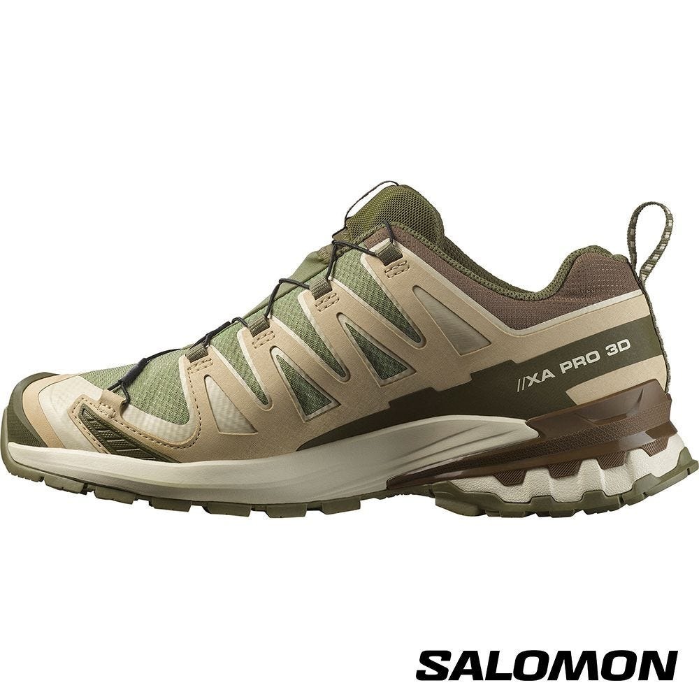 【SALOMON】男 XA PRO 3D V9 Goretex 健野鞋 深藻綠/灰褐/深棕 /  L47820200