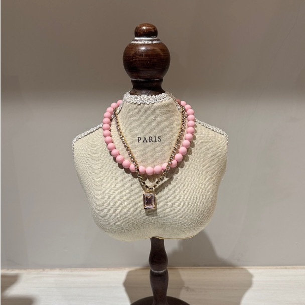 Salon de Peony 馬卡龍珠珠與鏈項鍊