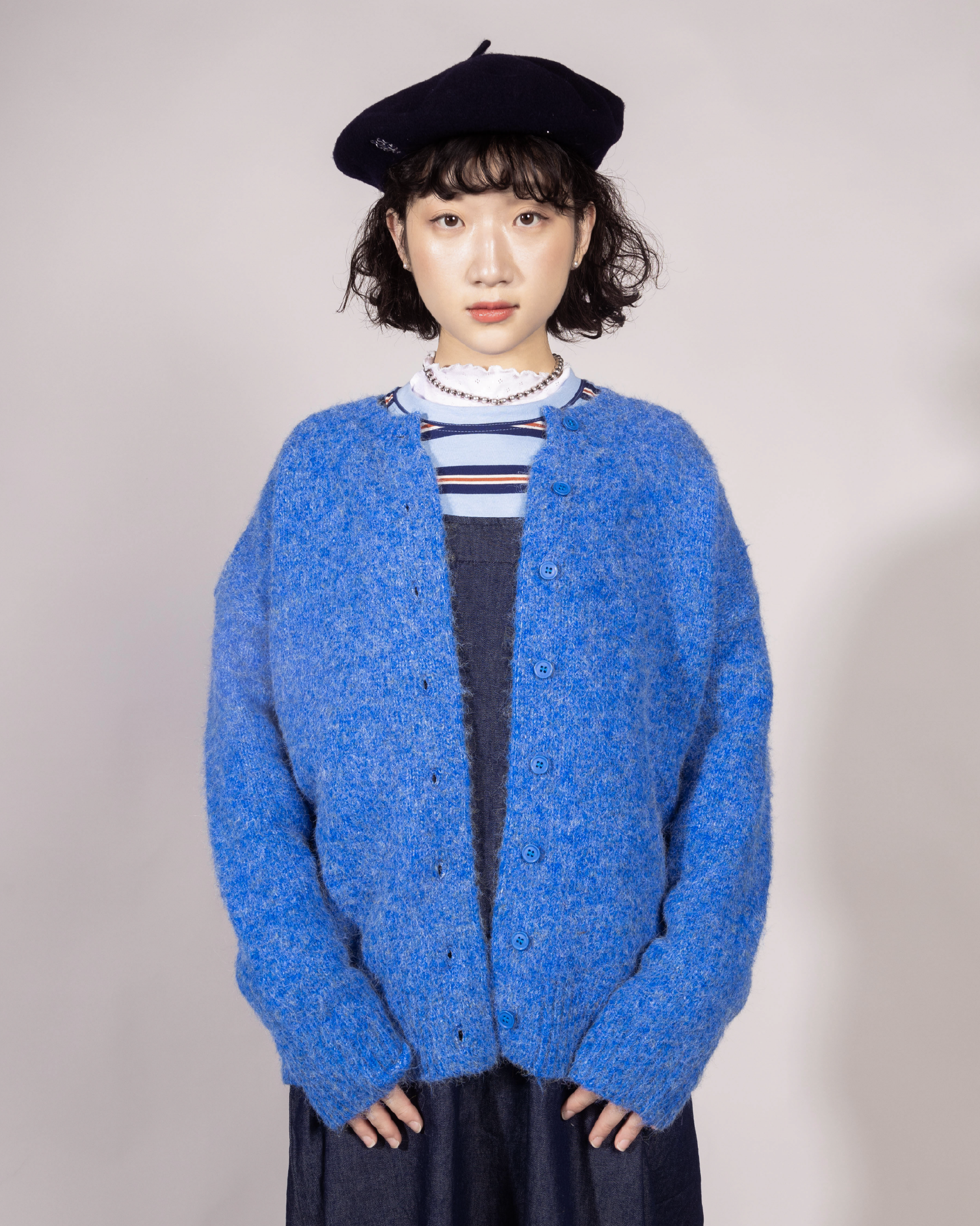 混色毛冷質感外套