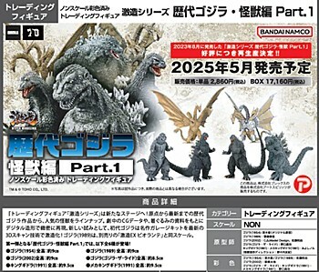 「ACG.GO」「預購」Art Spirits 激造模型系列 PVC Figure - 歷代哥斯拉・怪獸編 Part.1