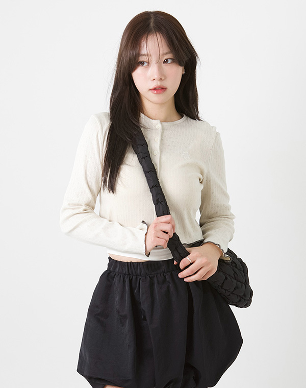 預訂｜MUAHMUAH STITCH LOGO JACQUARD KNIT CARDIGAN