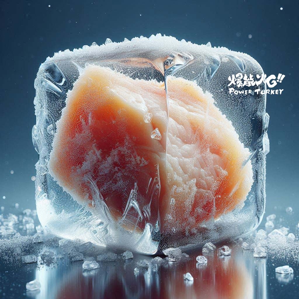 新鮮火雞原肉急速冰凍將水分昇華成最新鮮的凍乾_極鮮火雞鮮凍乾_爆能火G_趕食髦