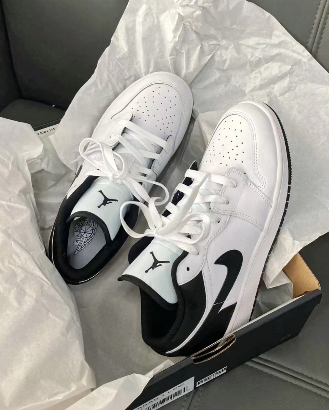 預購 Air Jordan 1 Low White Black 白黑