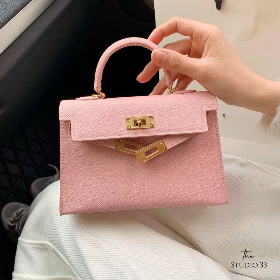 真皮迷你凱莉包19cm