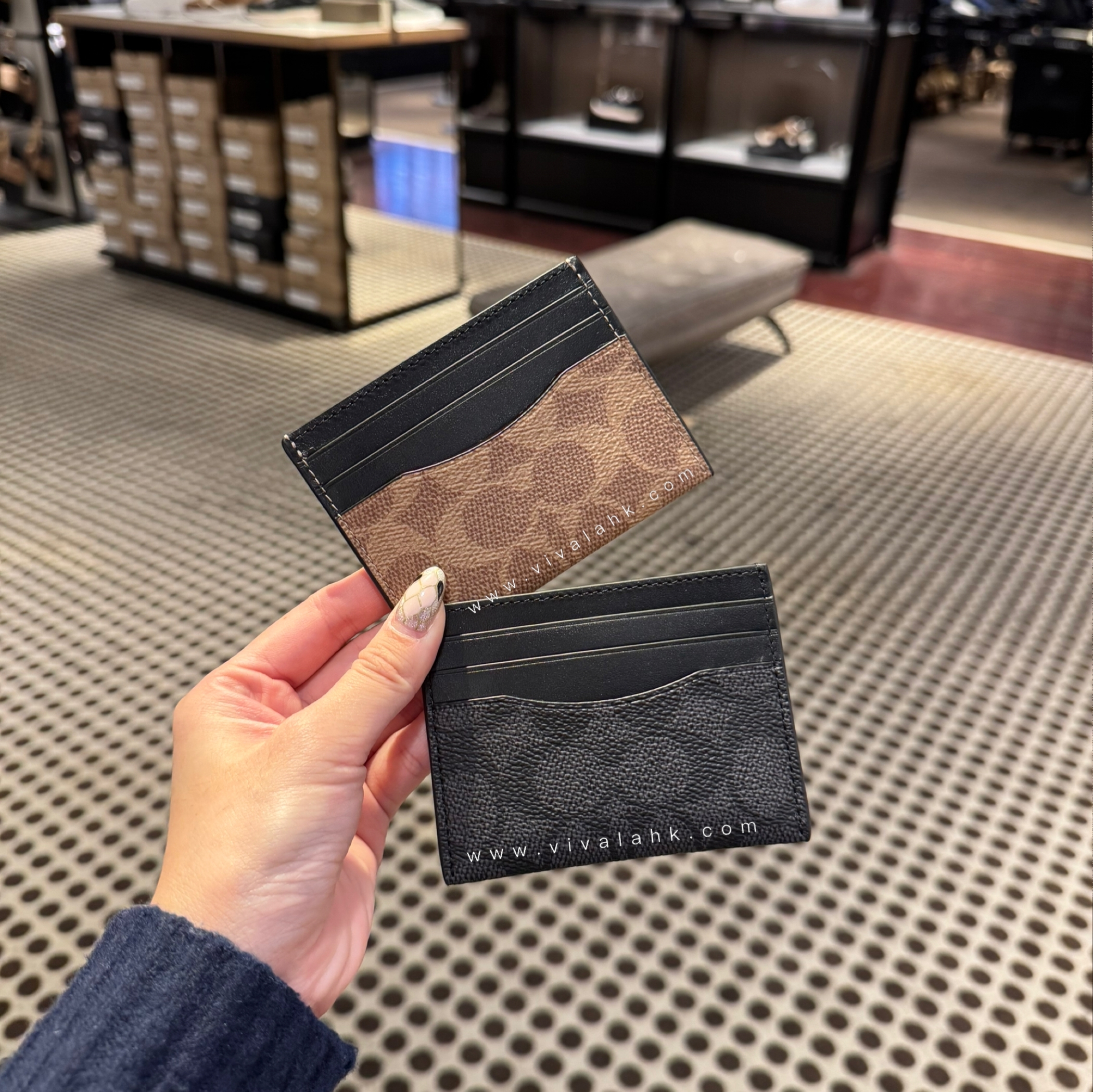 Coach - 證件薄卡套 (C字暗花) (CQ031) (CW366)