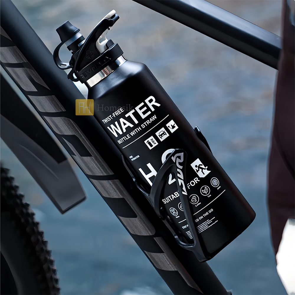 滅火筒防漏不銹鋼吸管瓶 592ml 紅色 (67599) 運動保溫瓶 