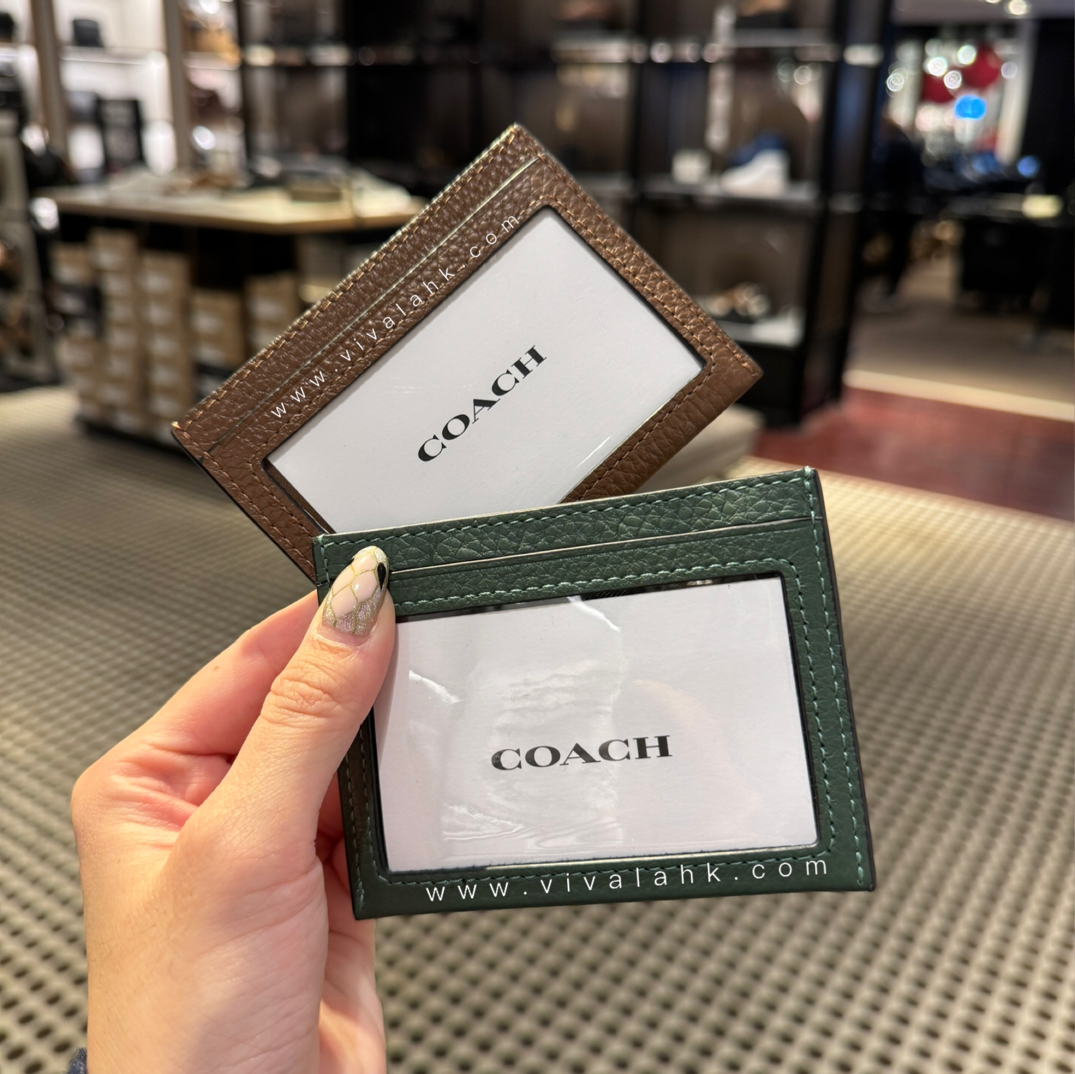 Coach - 證件薄卡套 (荔枝皮) (CP209)