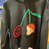 [S] YSW CHERRY PULLOVER RIA,BLACK, I4WNT02BKRAF (SYW323)