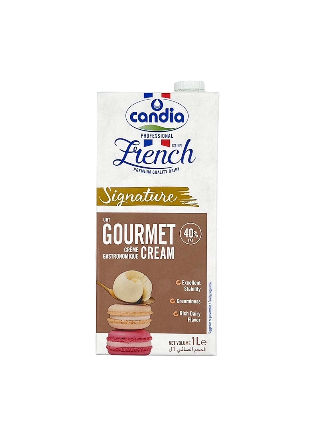 [ 鮮奶油 ]法國肯迪雅Candia動物性鮮奶油 40% 原裝1000ml