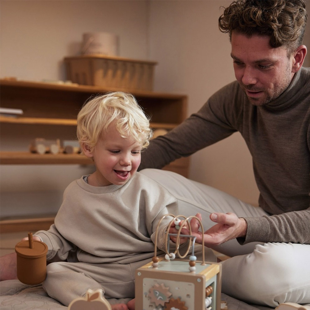 荷蘭Jollein 矽膠吸管水杯-Caramel