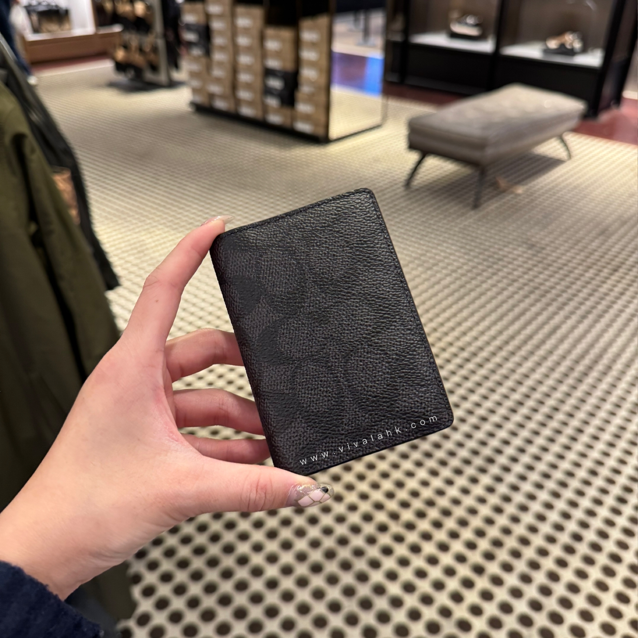 Coach - 對摺證件卡套 (C字暗花) (CW367)