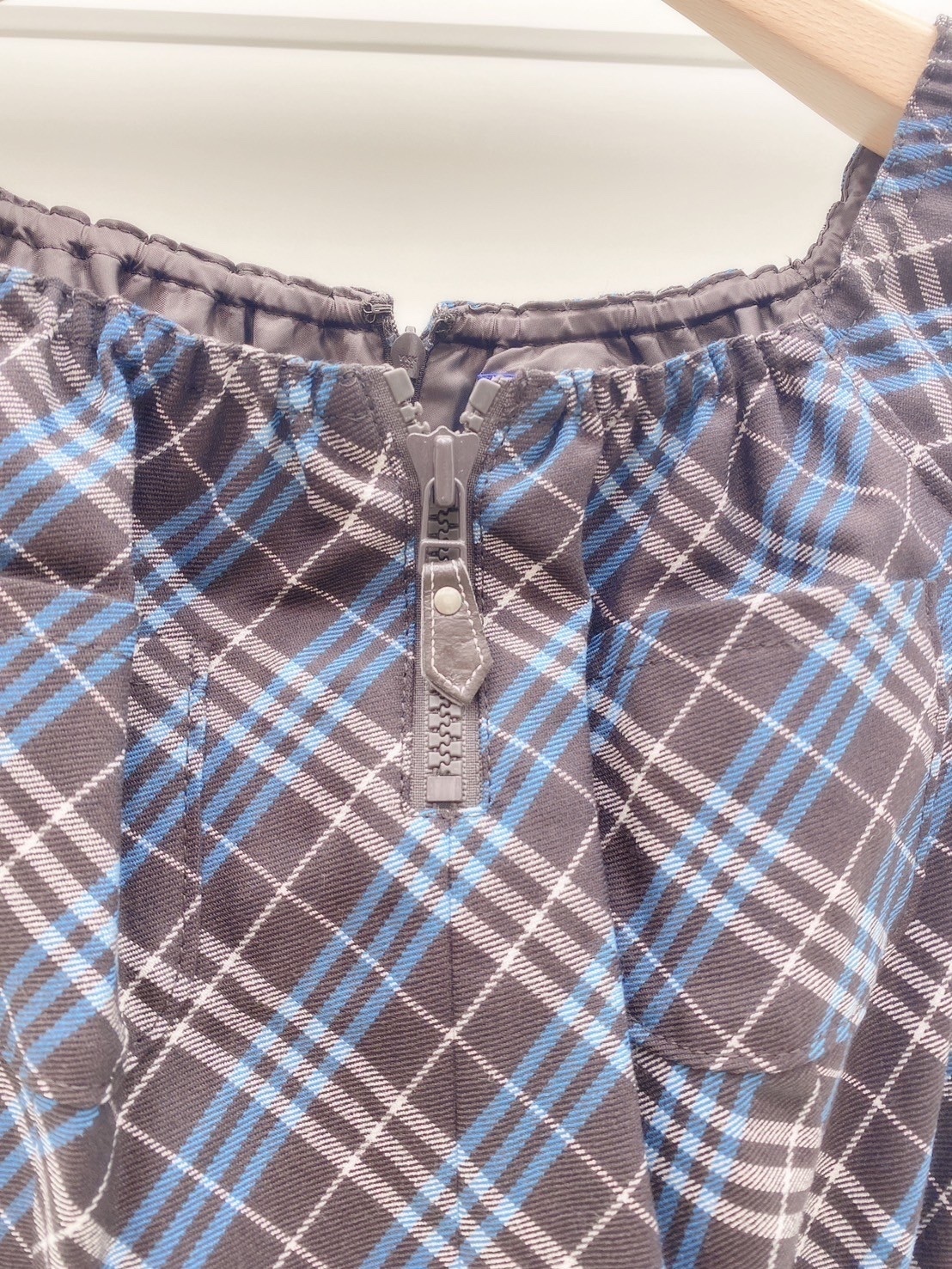 BURBERRY格紋收腰無袖洋裝