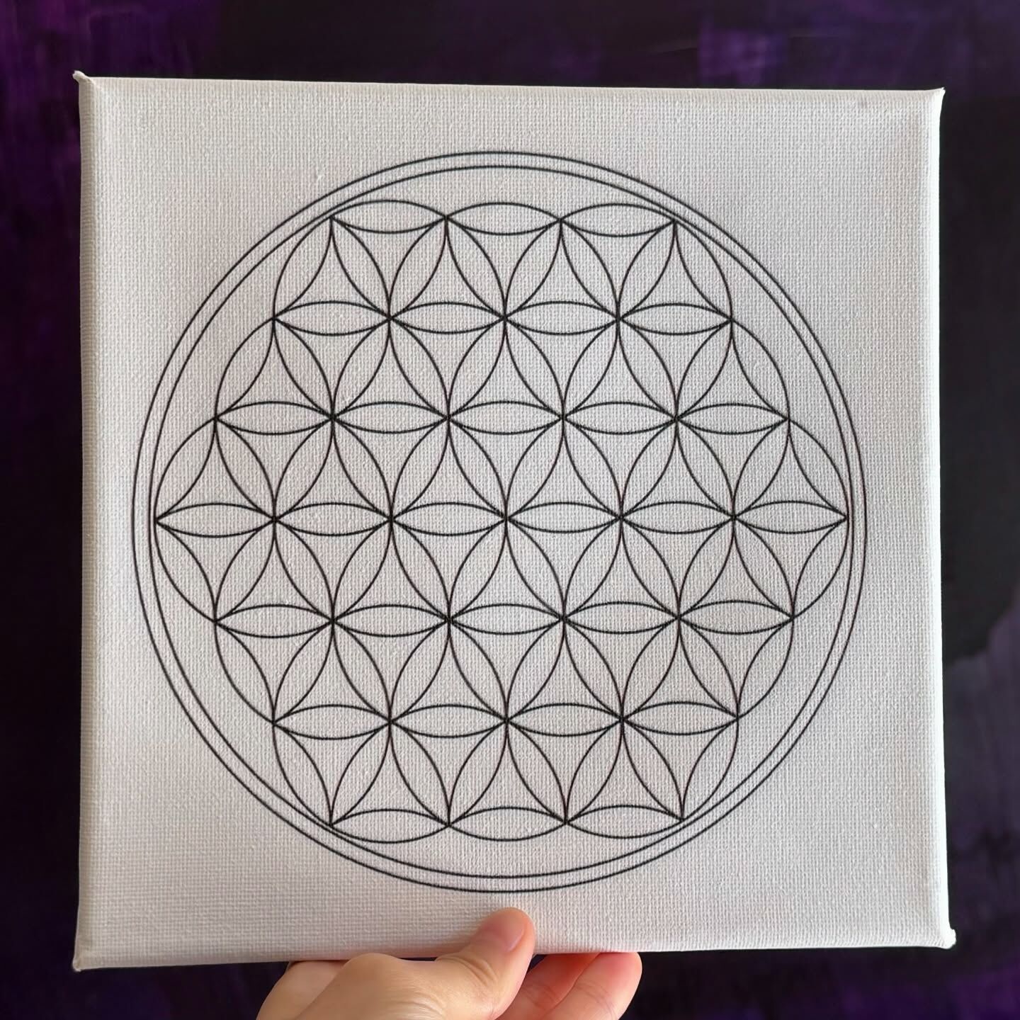 [原石] 靈性圖騰 生命之花 掛飾 布框 可DIY貼水晶