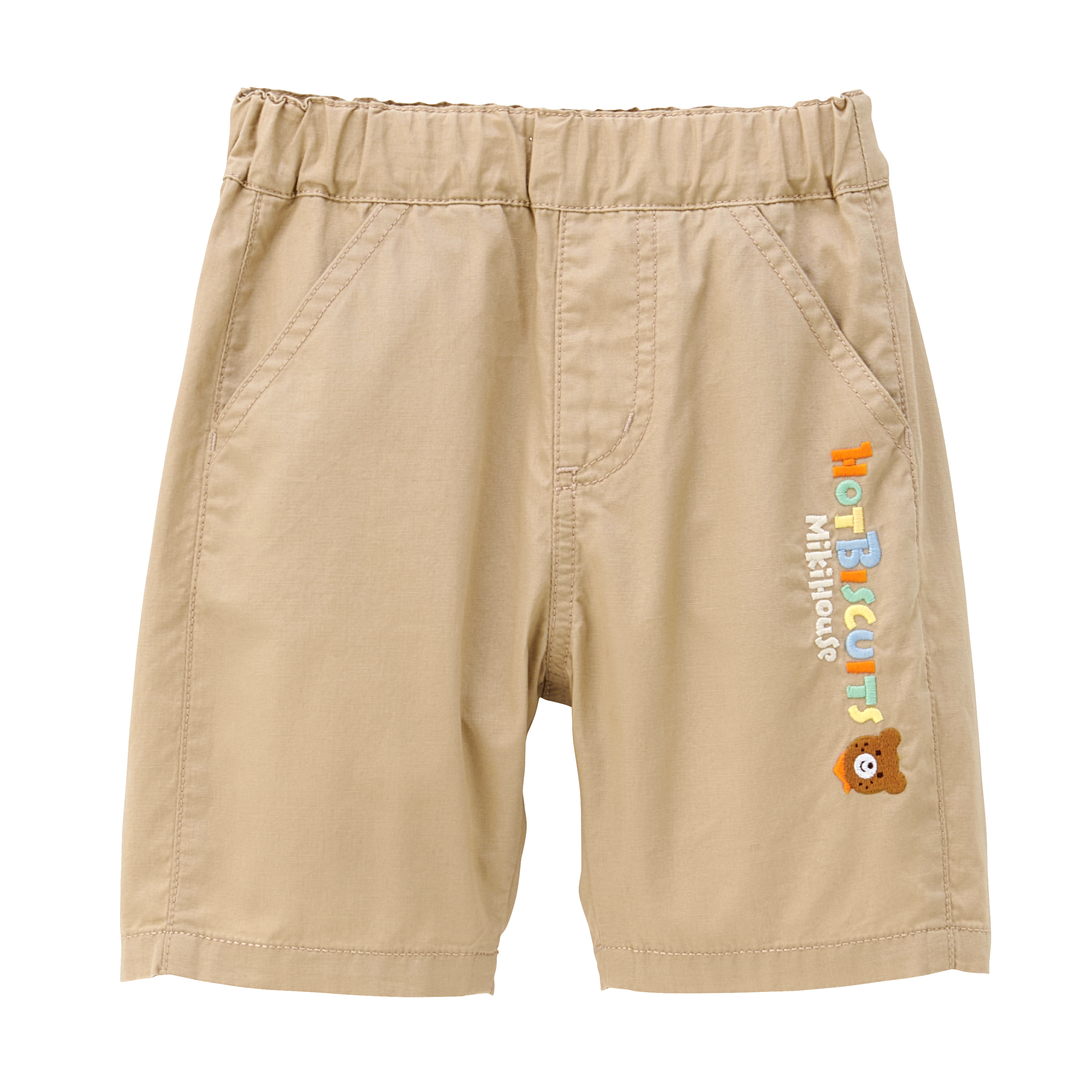 HB 淺駝色小熊短褲