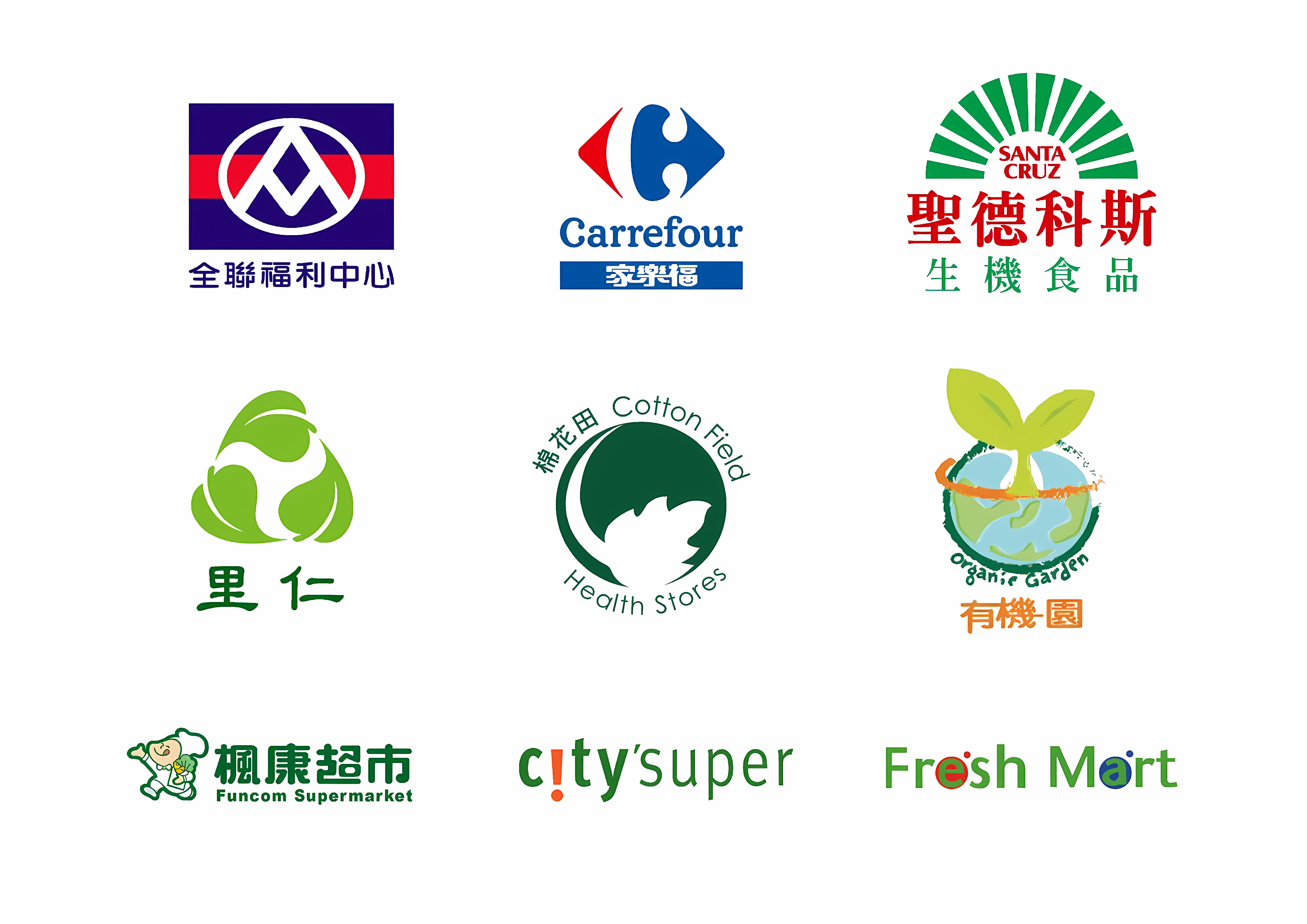 天時莓果-實體銷售據點-全聯、家樂福、聖德科斯、里仁、棉花田、有機園、楓康超市、Citysuper、Fresh Mart