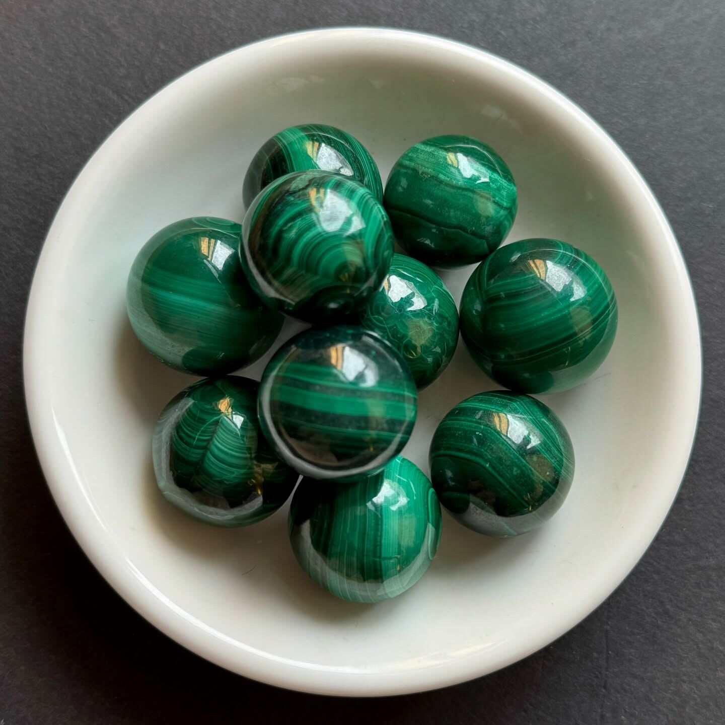 [原石] 孔雀石 水晶球 約 22-25mm