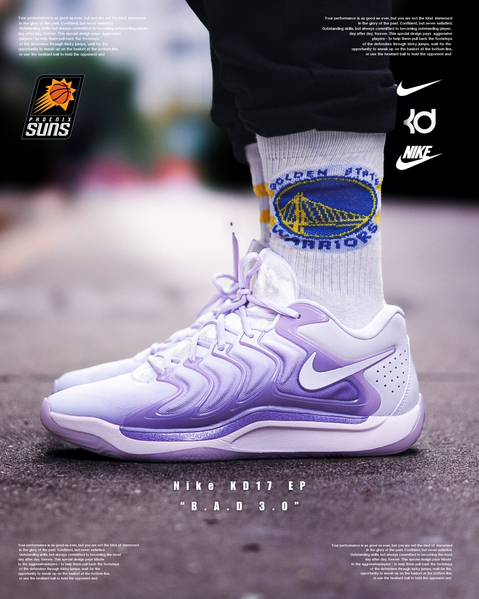 溫柔紫嘖❓制霸球場才對👌🏻』 Nike KD17 EP “B.A.D 3.0” FJ9488-500