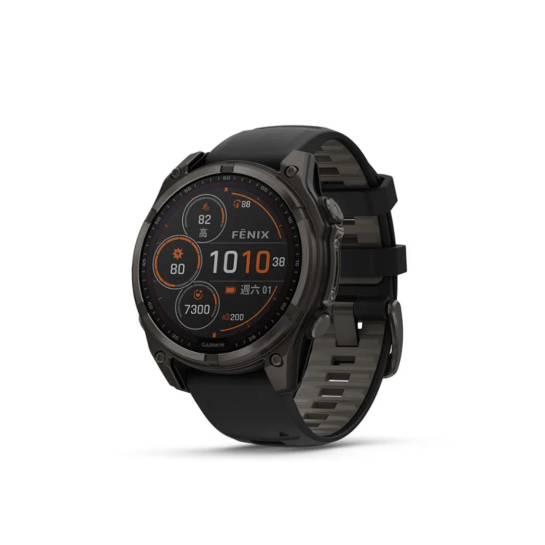 ▲GARMIN fēnix 8 太陽能版 –石墨灰 51 mm (保固一年)