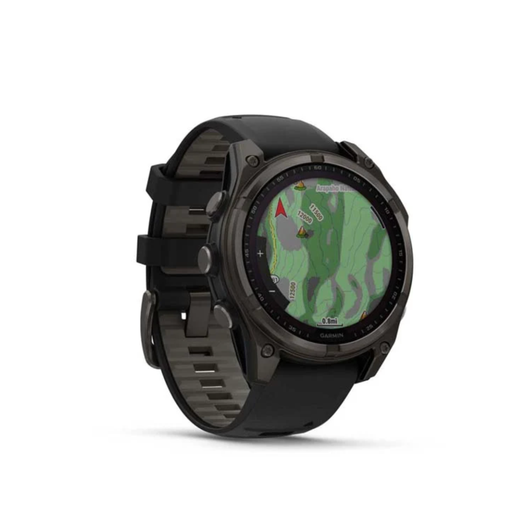 ▲GARMIN fēnix 8 太陽能版 –石墨灰 51 mm (保固一年)