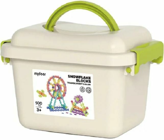 《 MiDeer 》 多彩透光雪花片(500片)