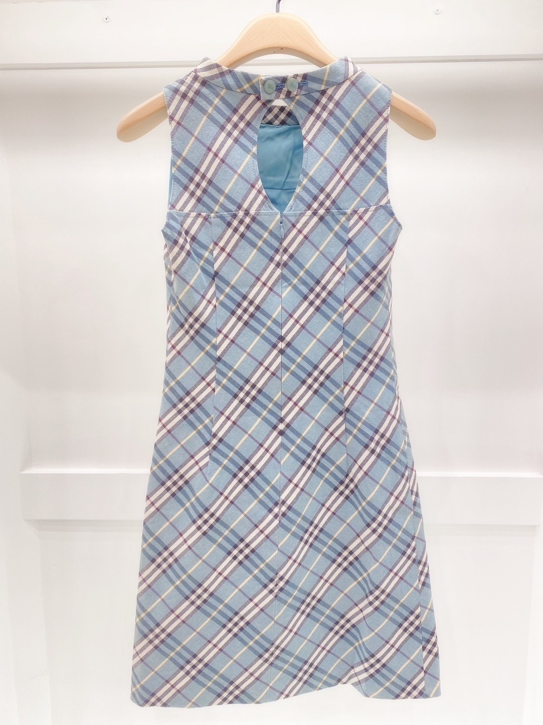 BURBERRY無袖短洋裝