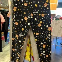 [S] MOSCHINO KIDS PRINTING LEGGINGS,BLACK MULTI, H4P03ULBB75-83409 (SM892)