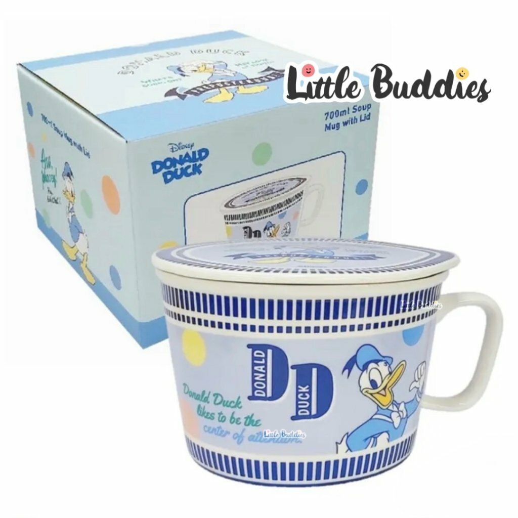 SALE Disney 杯麵型陶瓷湯杯連蓋套裝 700ml