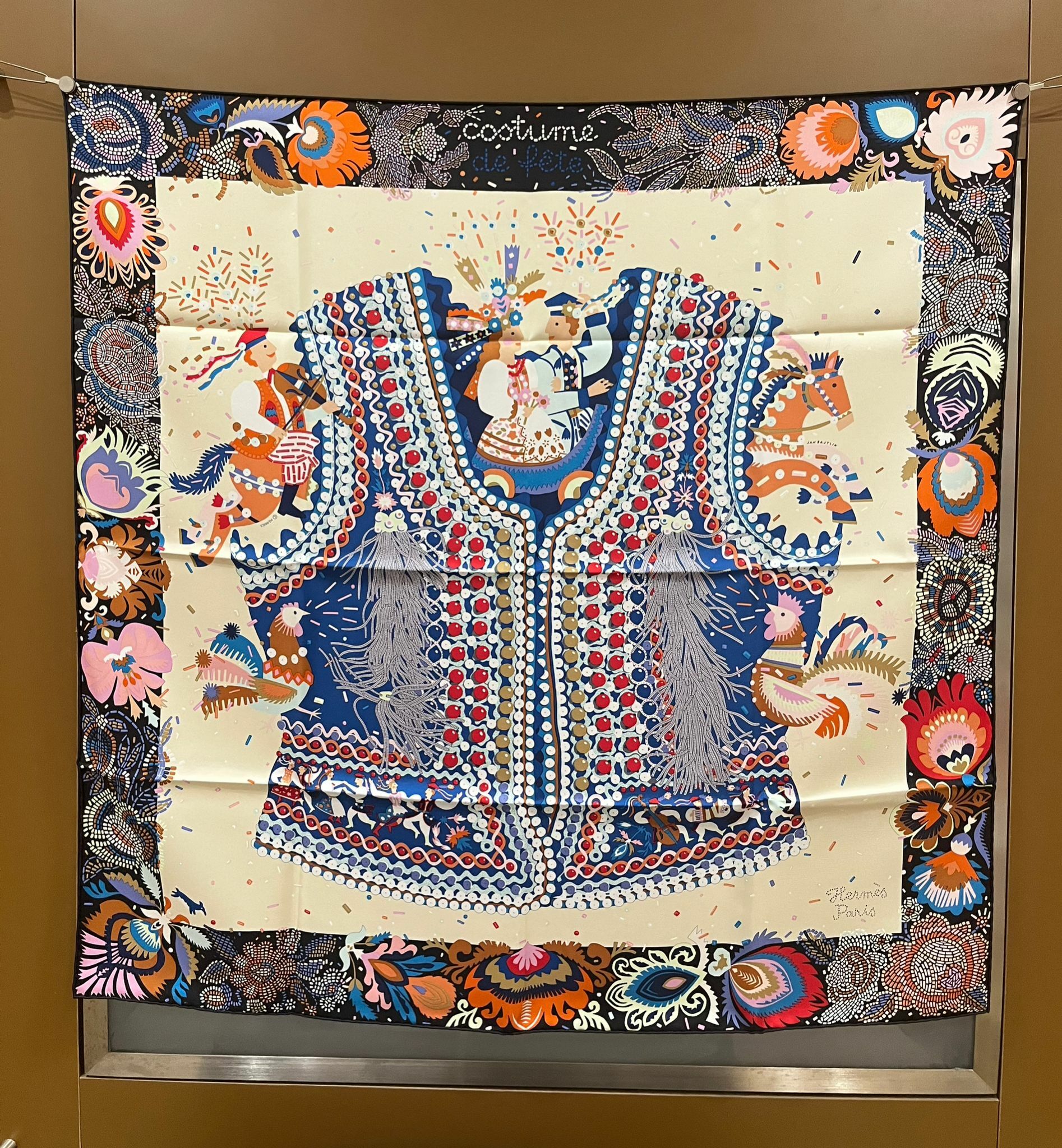 Costume de fete scarf 100% soie 90x90cm