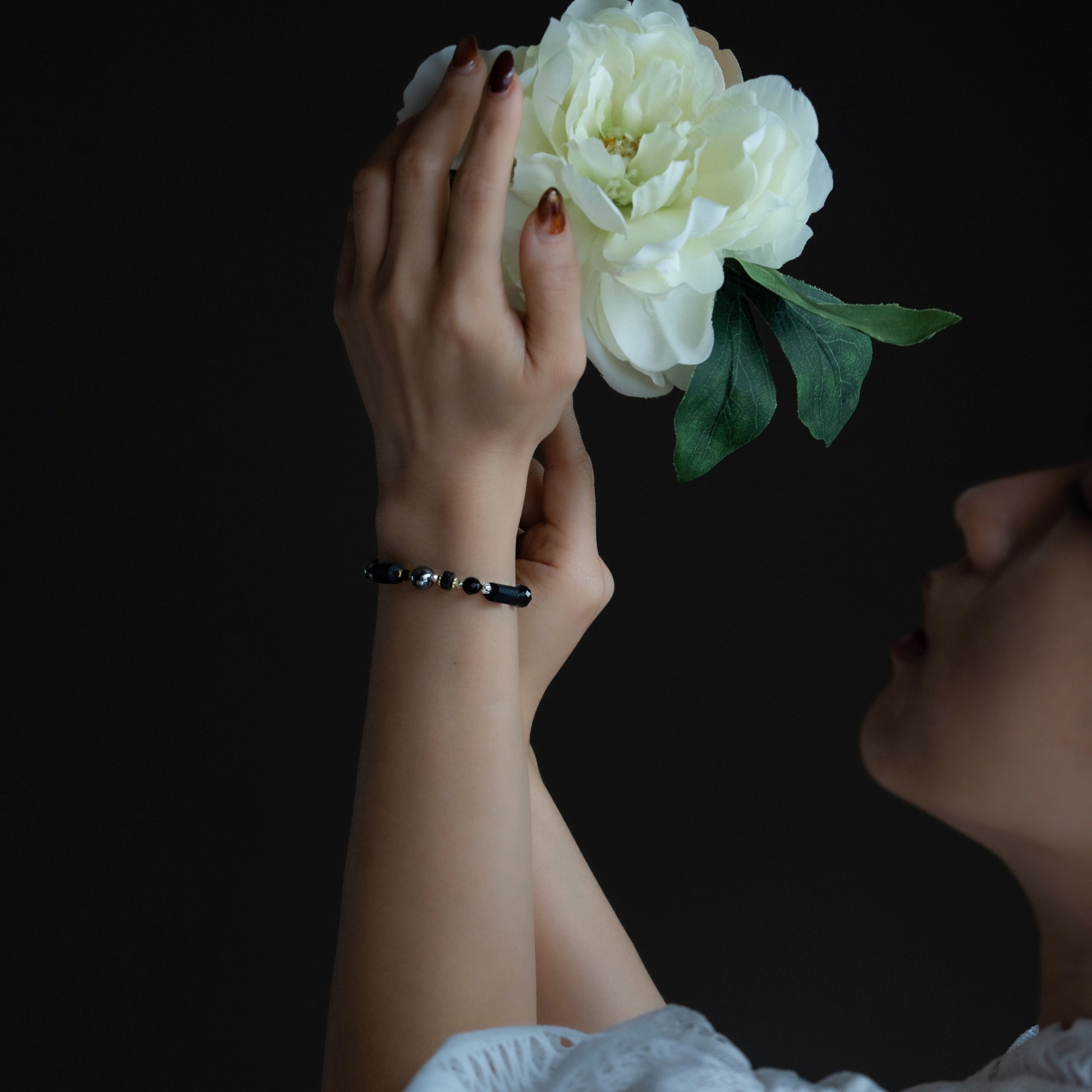 誓言｜黑碧璽金曜石彩曜石手鍊 C1697