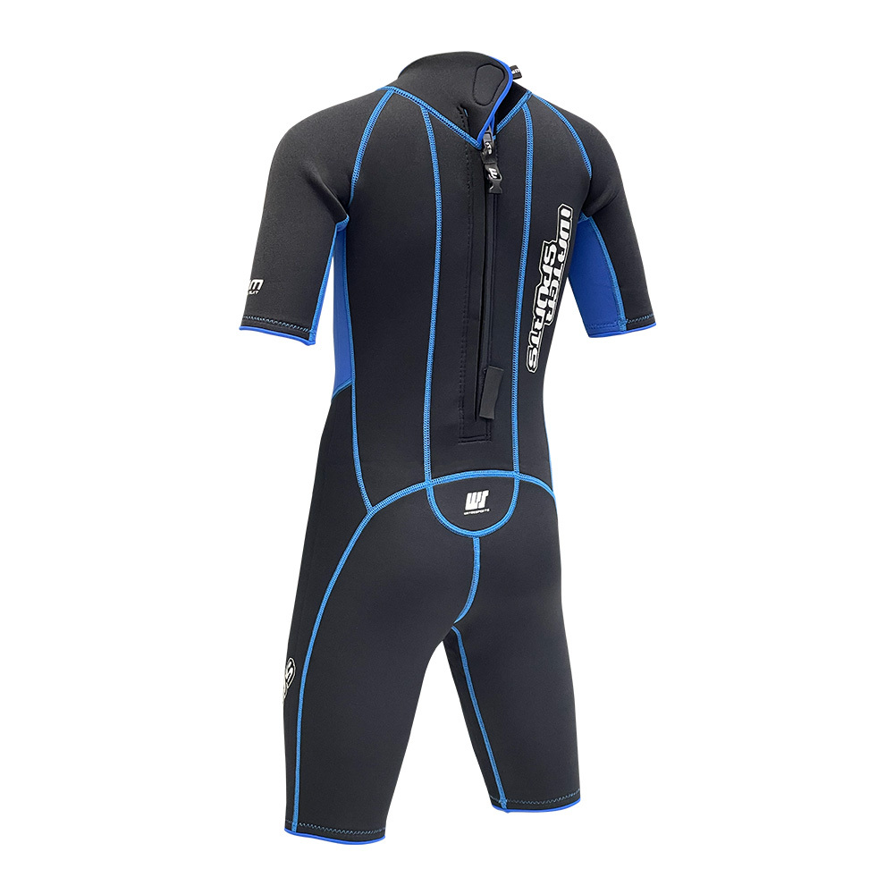 3mm 兒童 SCR 游泳連身保暖衣 - 藍