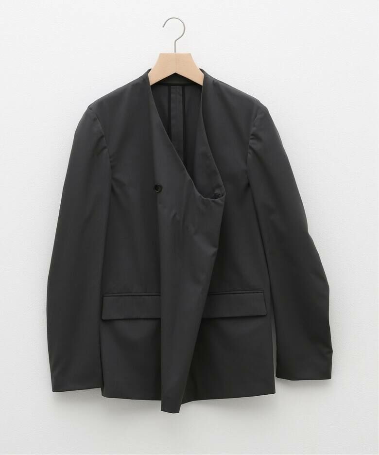 YUKI HASHIMOTO - Y NECK JACKET / BLACK