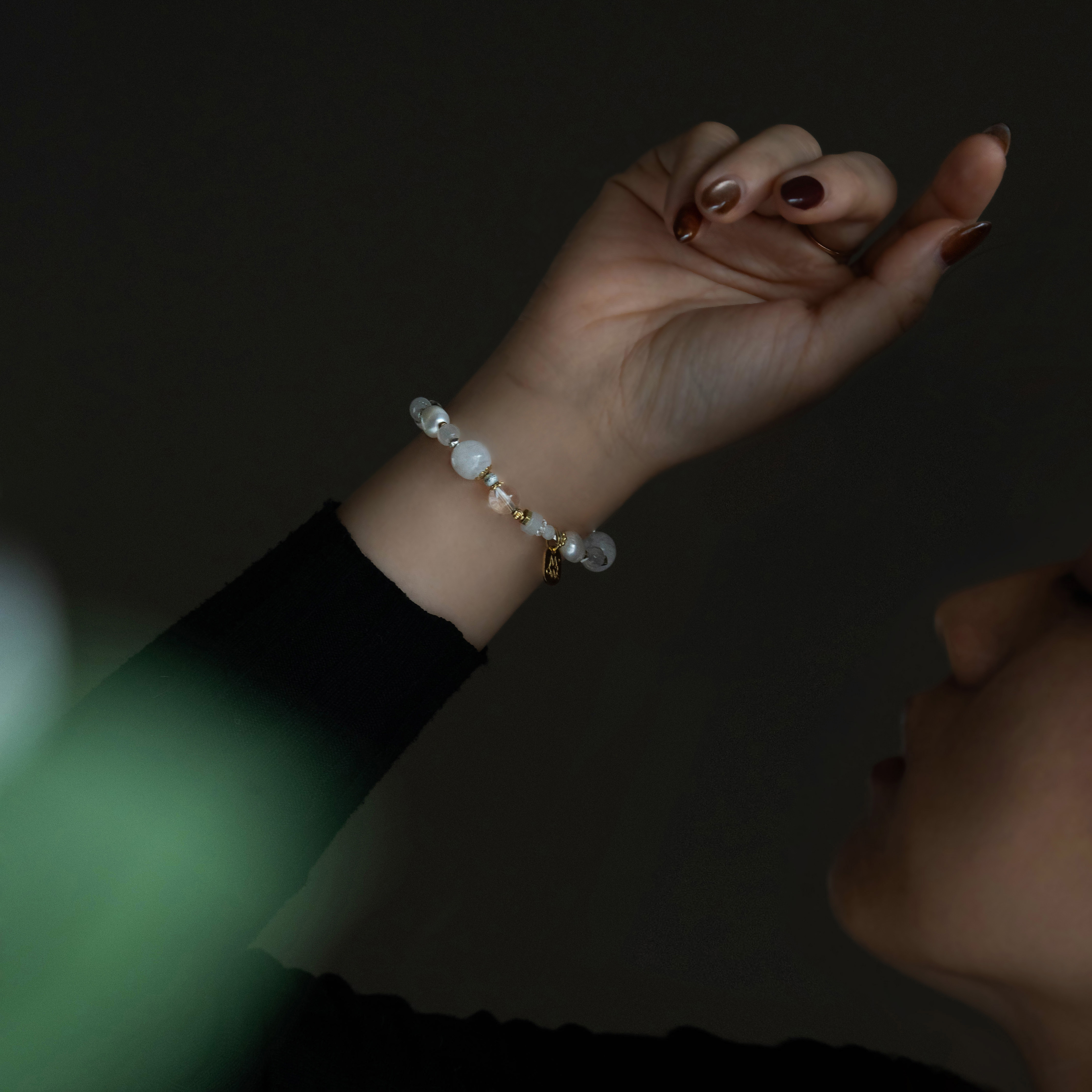 Sunshine｜珍珠白月光白水晶手鍊 C1694