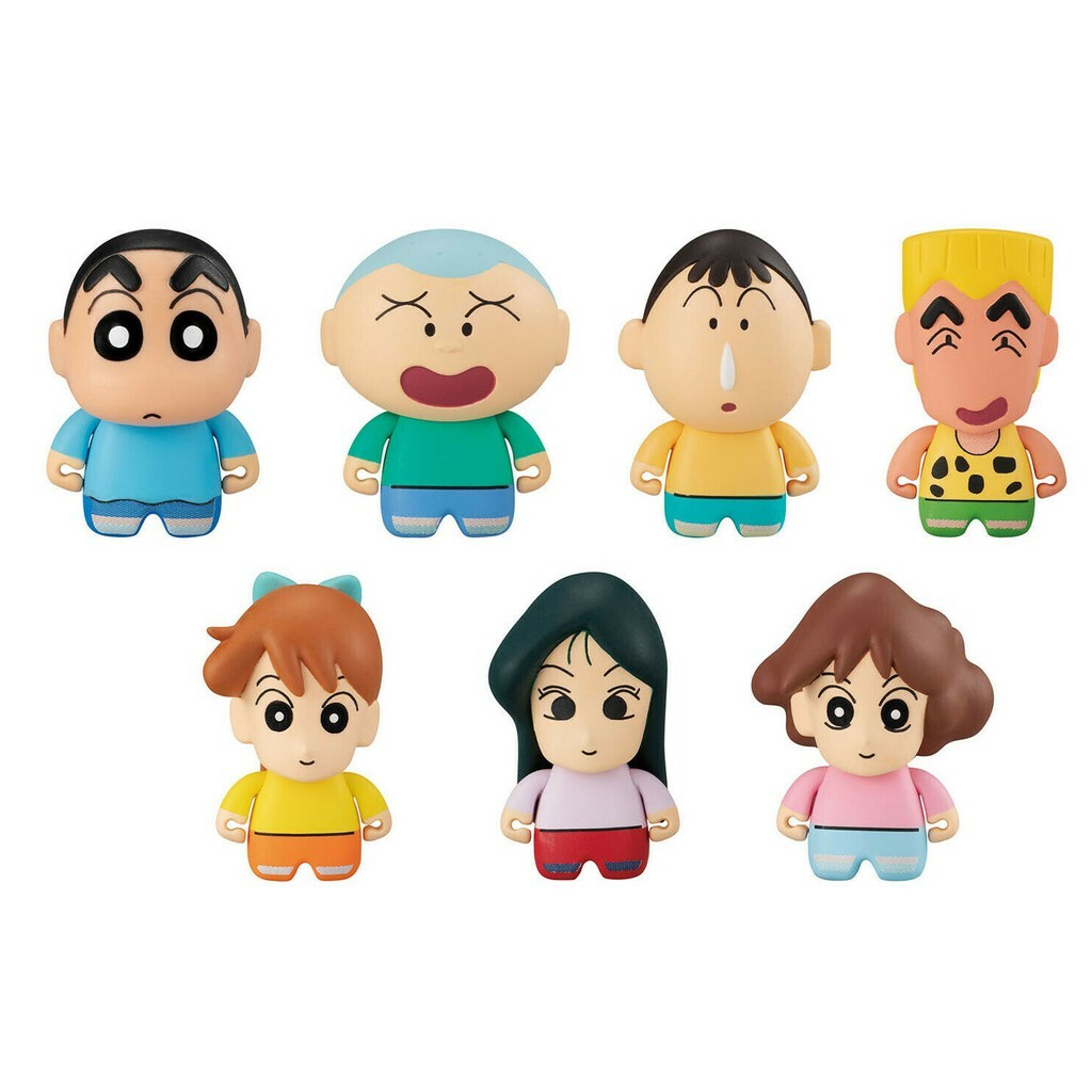 BANDAI 代理版 扭蛋 蠟筆小新Q版公仔3 一組7入