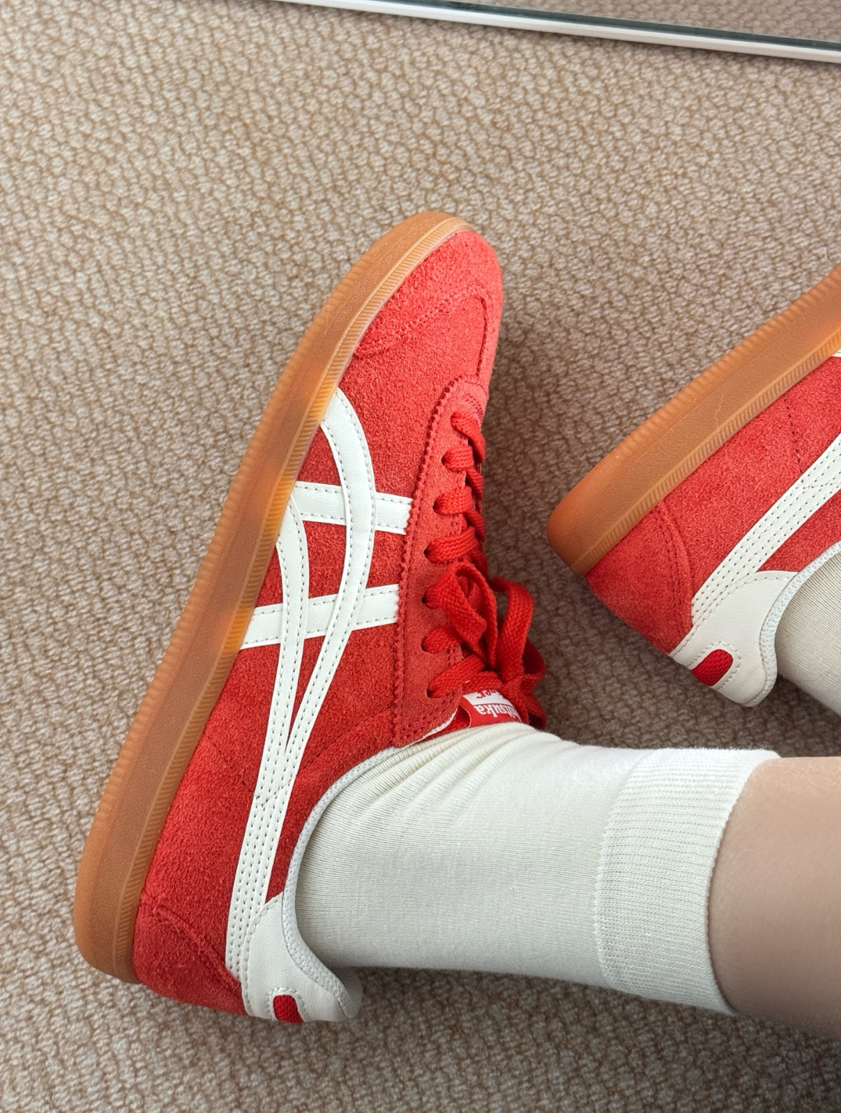 Onitsuka Tiger Tokuten 鬼塚虎 紅色 紅色 橘紅色 麂皮 復古 德訓鞋 1183C254-600/預購