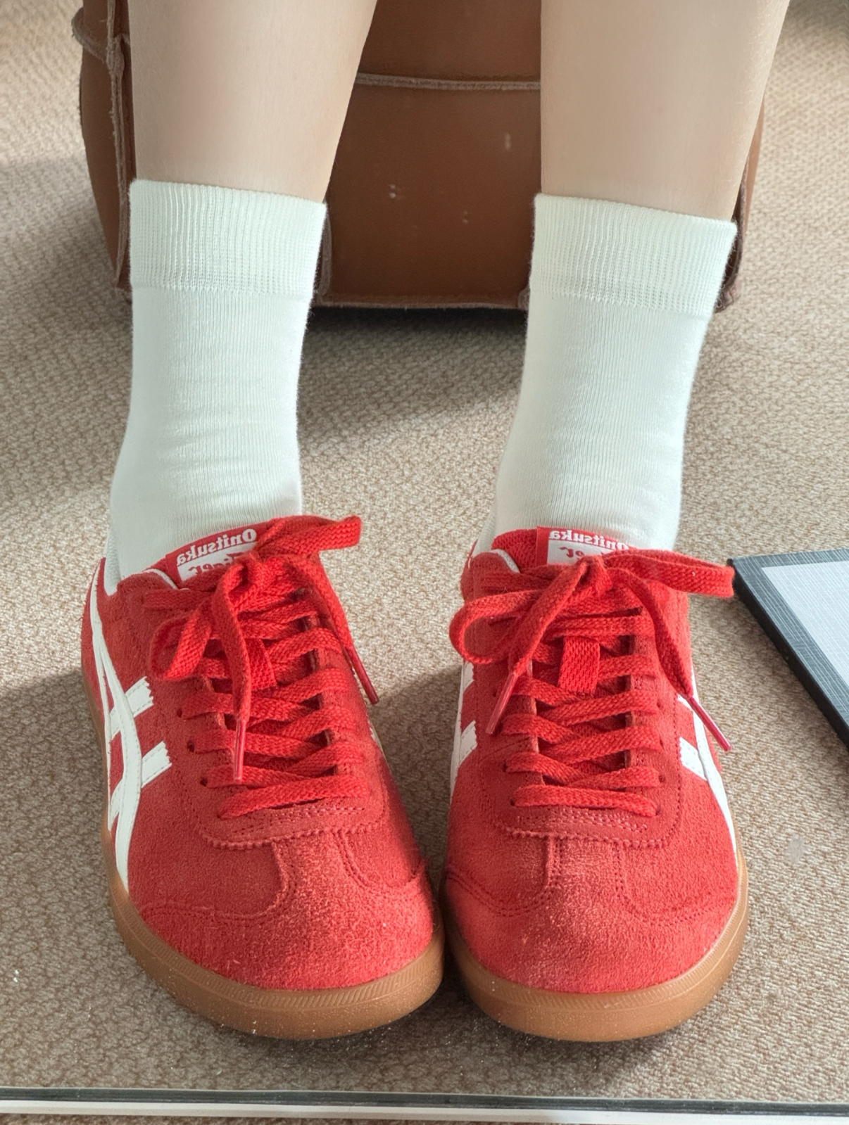 虎 Onitsuka Tiger】鬼塚虎- 黑底白虎爪紋SCLAW MT 高筒休閒鞋