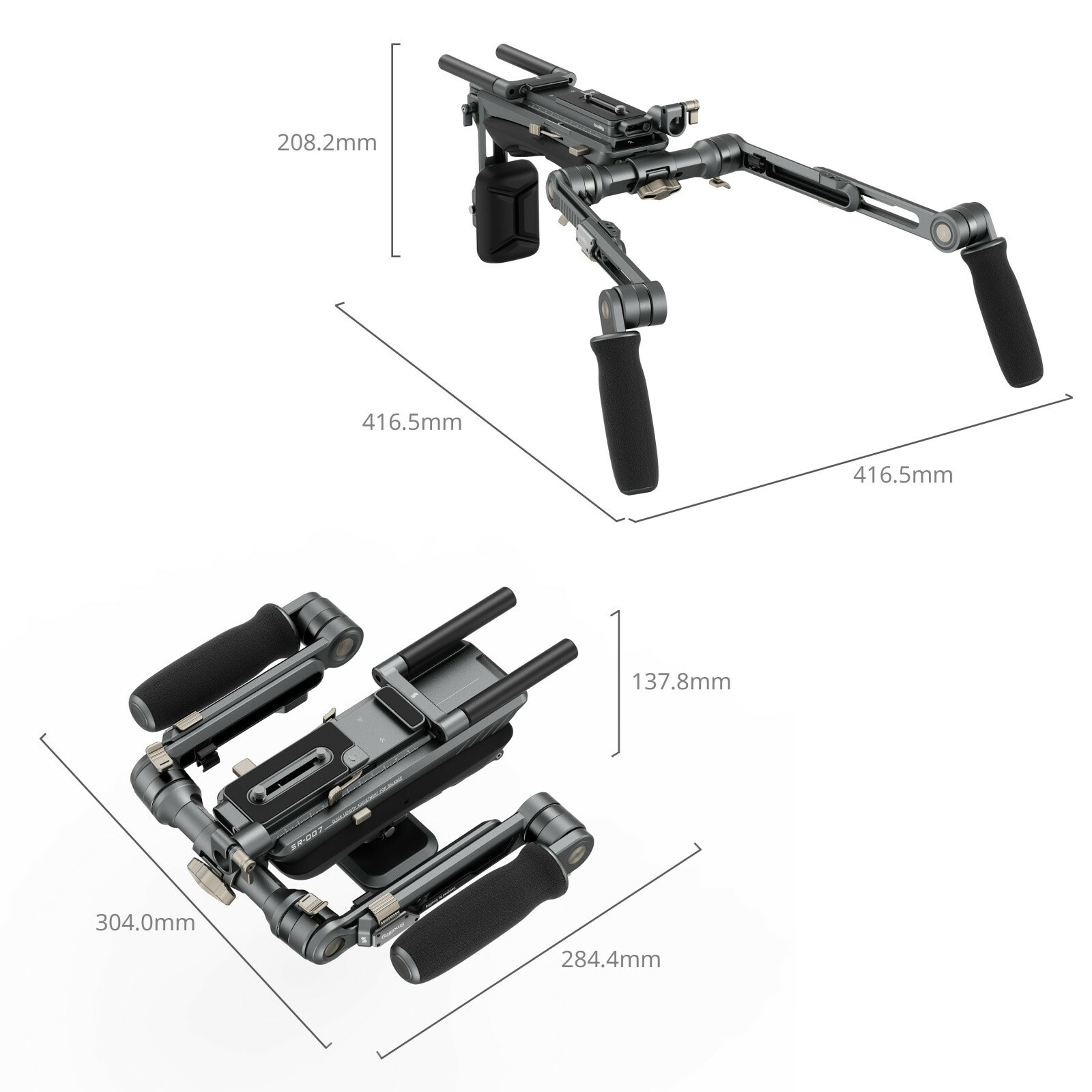 SmallRig 4181 SR007 Pro HawkLock Shoulder Rig - Rainbow