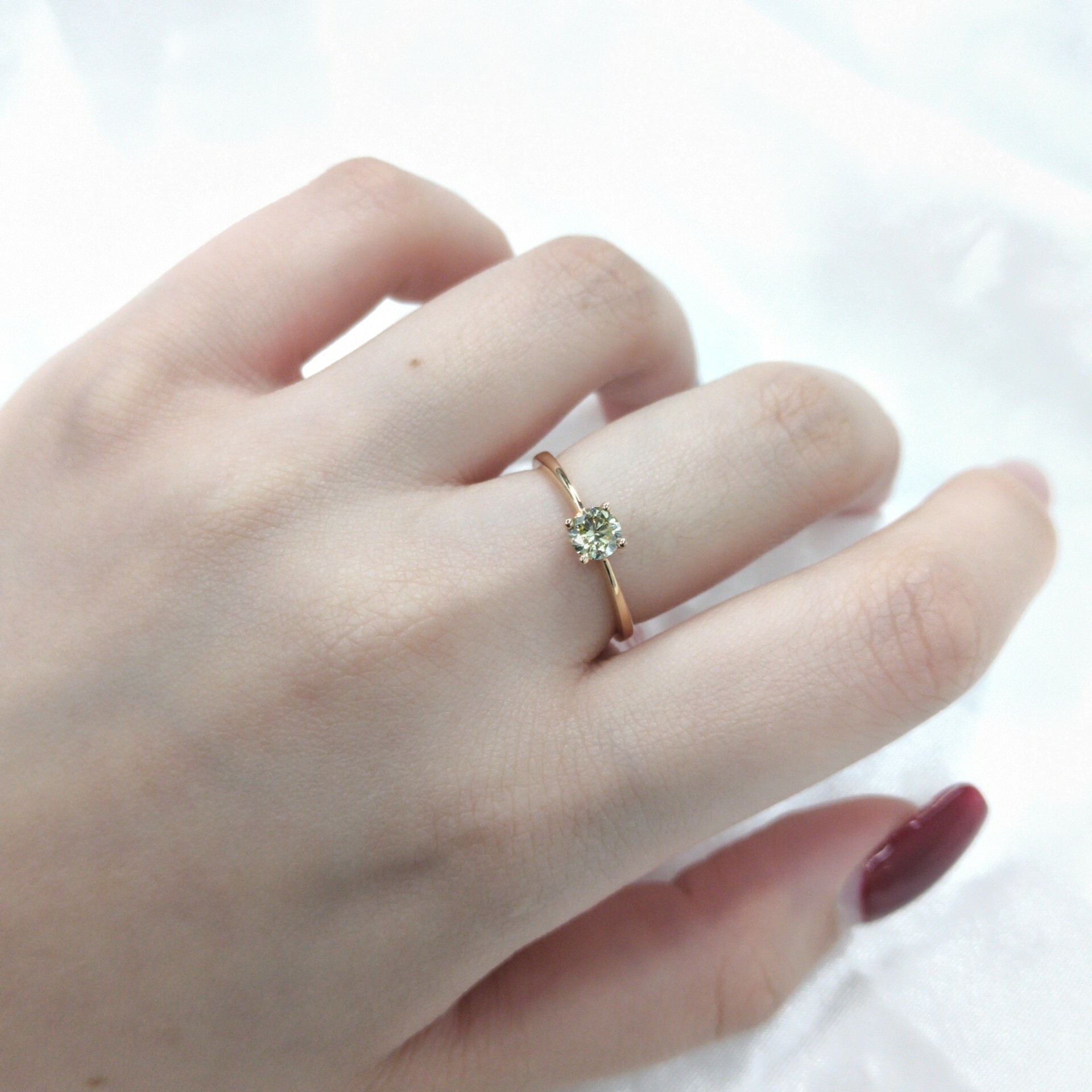 18K Rose Gold 0.35ct Diamond Ring