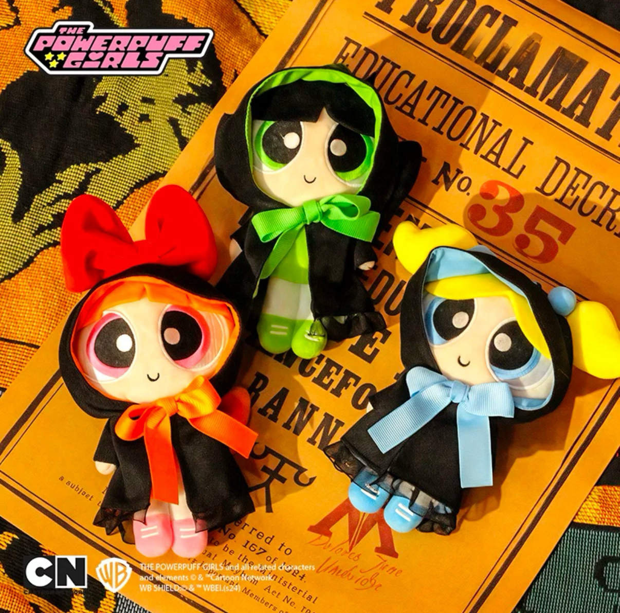 華納正版授權 飛天小女警 毛絨吊飾 魔法袍 長袍 鑰匙圈 娃娃 花花 泡泡 毛毛 (任買兩件711免運)/預購