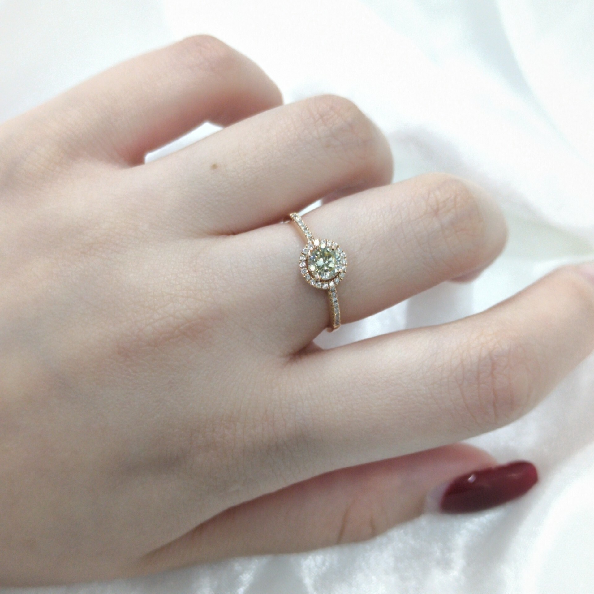 18K Rose Gold 0.52ct Diamond Ring