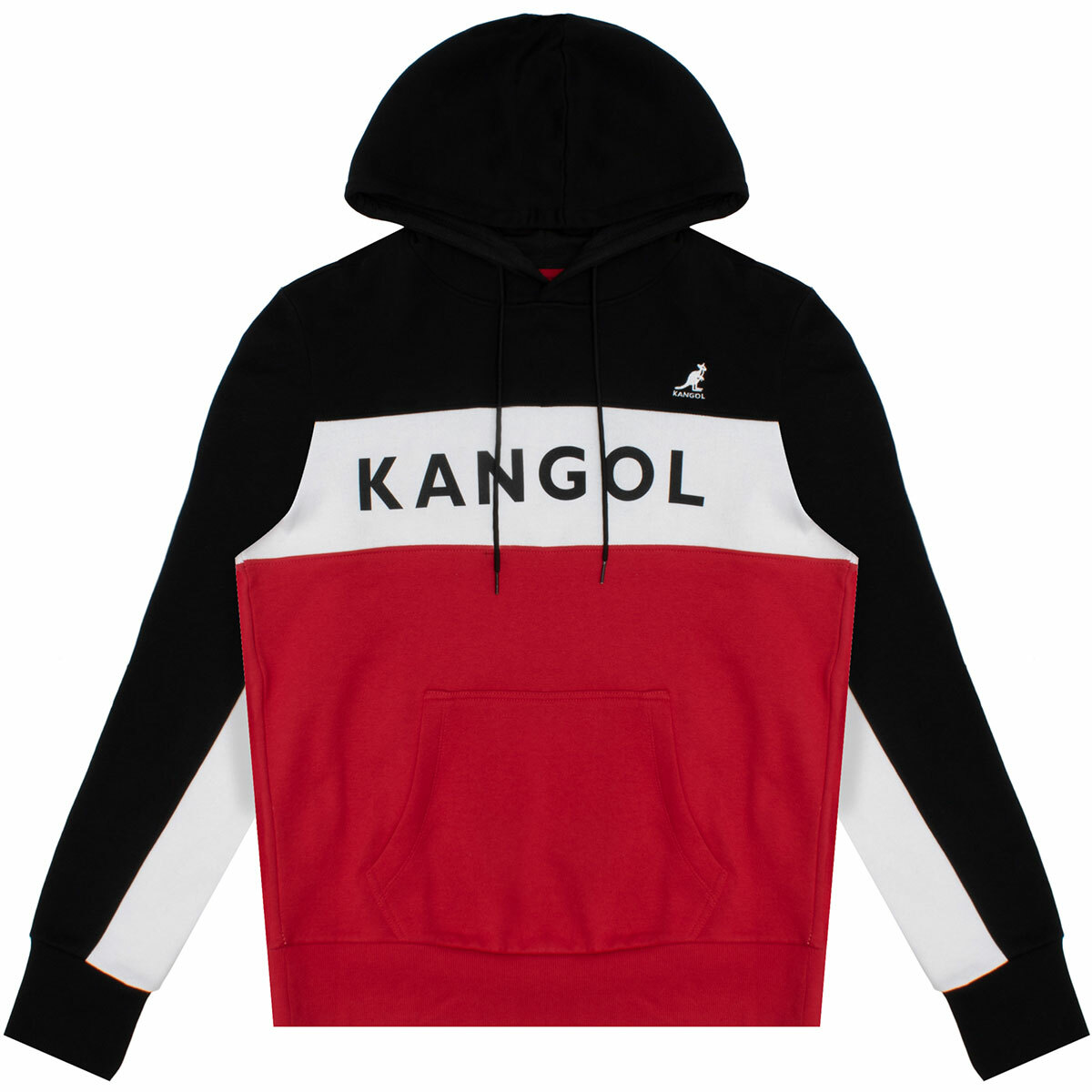Kangol 袋鼠 拼接撞色字母 帽t 長袖 連帽上衣