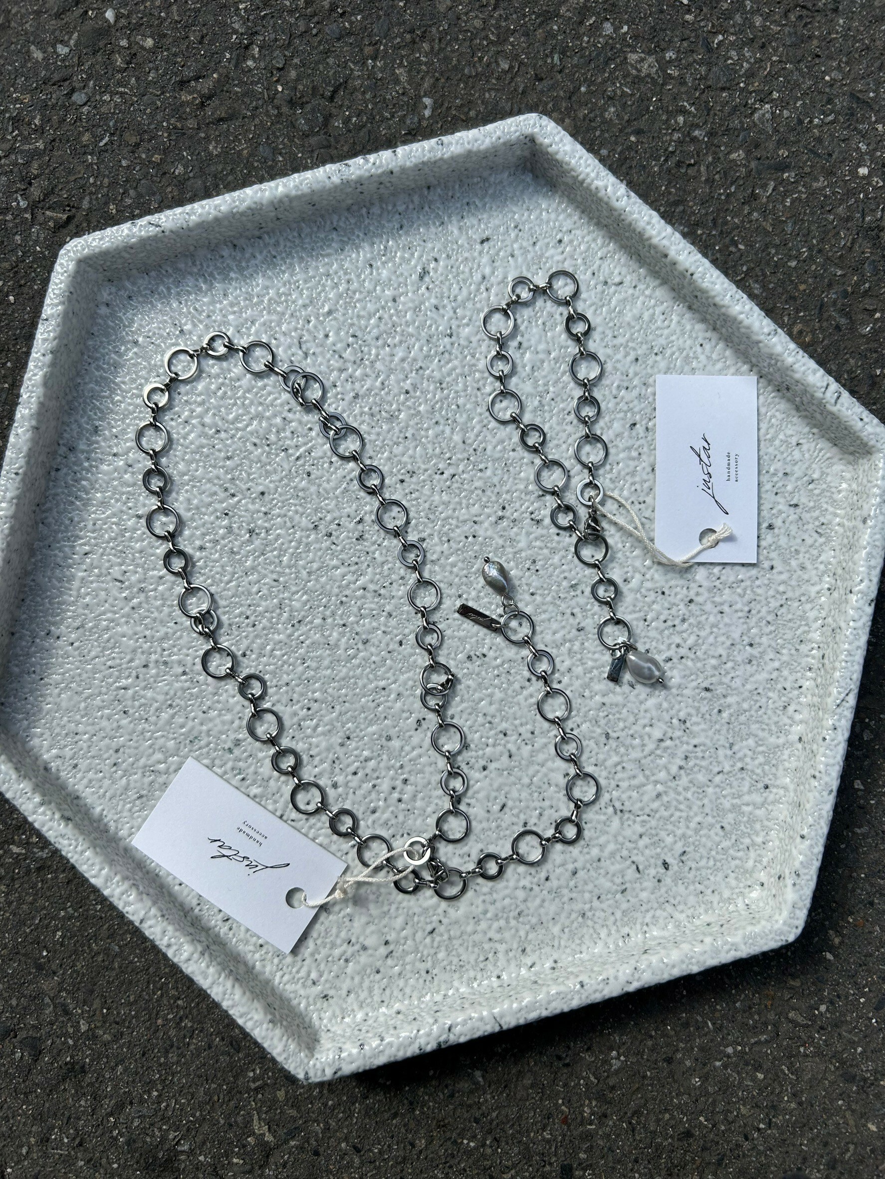 [justar] circle chain necklace | NO.85