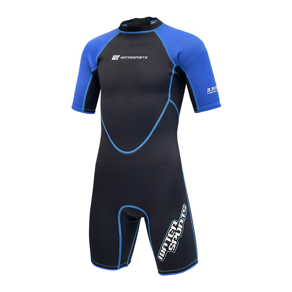 3.5mm 兒童 SCR 絨毛內層連身防寒衣 - 藍