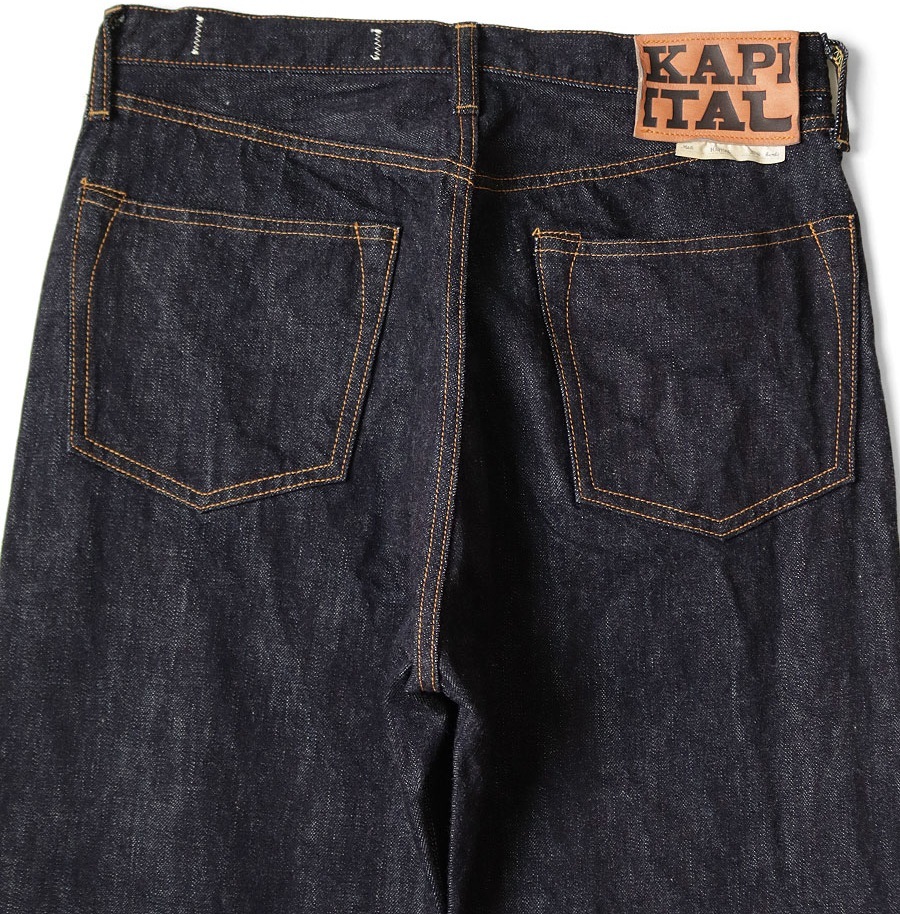 KAPITAL 2025 S/S 14OZ DENIM 5 POCKET MONKEY TH - PRE ORDER ITEM (預訂中)