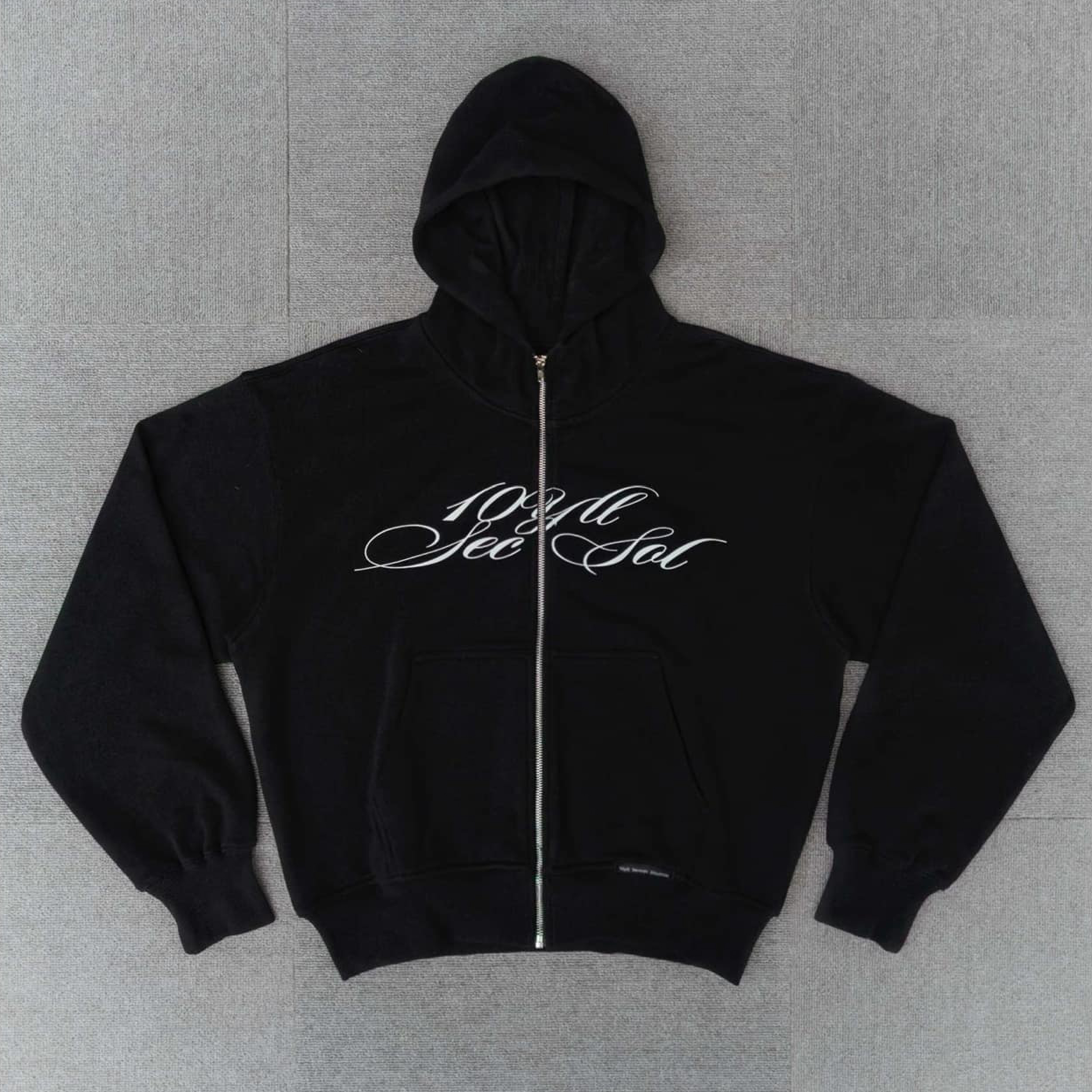 1dyll.assemblag 10SS Cursive Logo Zip Hoodie