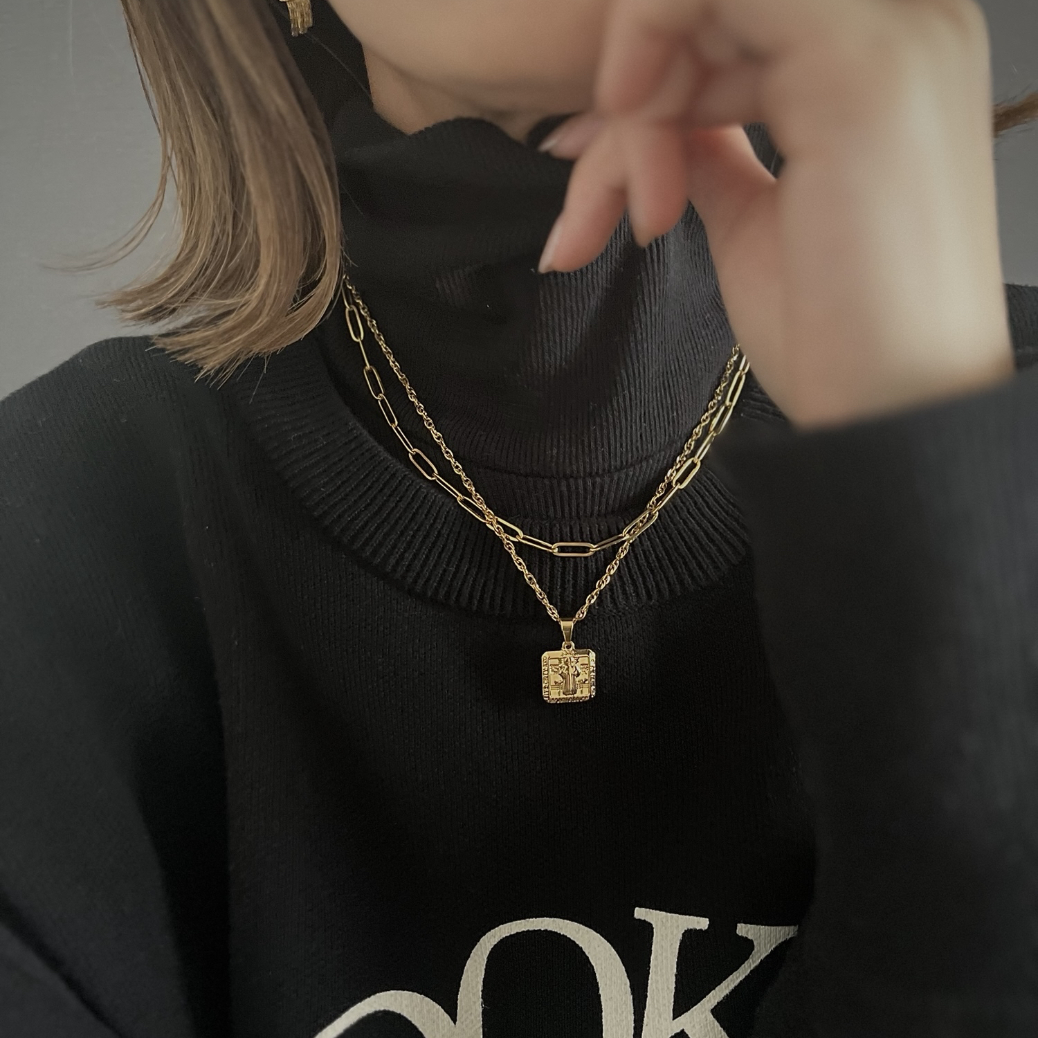 [justar] maria chain necklace | NO.84