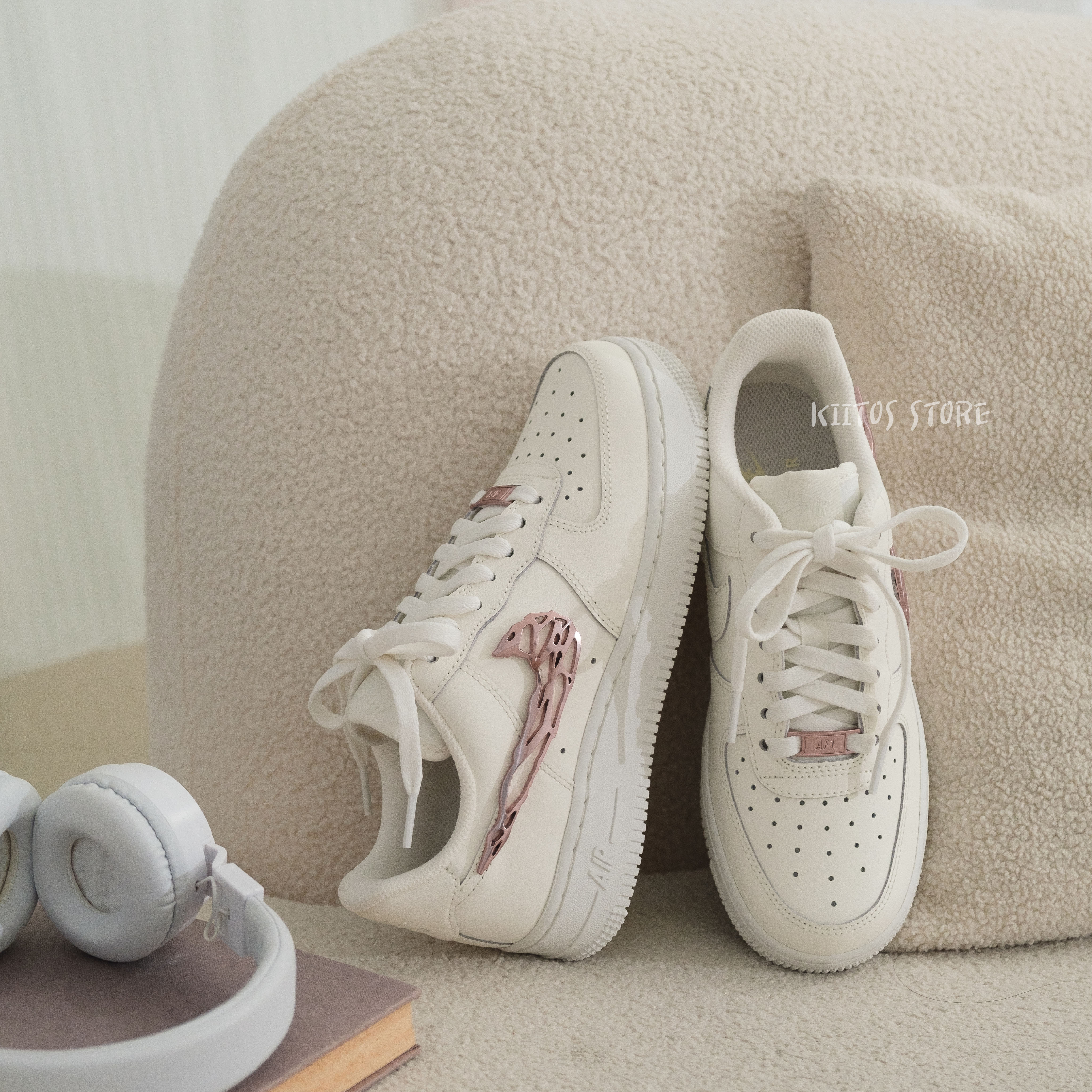 Nike Air Force 1 Low 液態玫瑰粉 金屬勾 IF1686-161