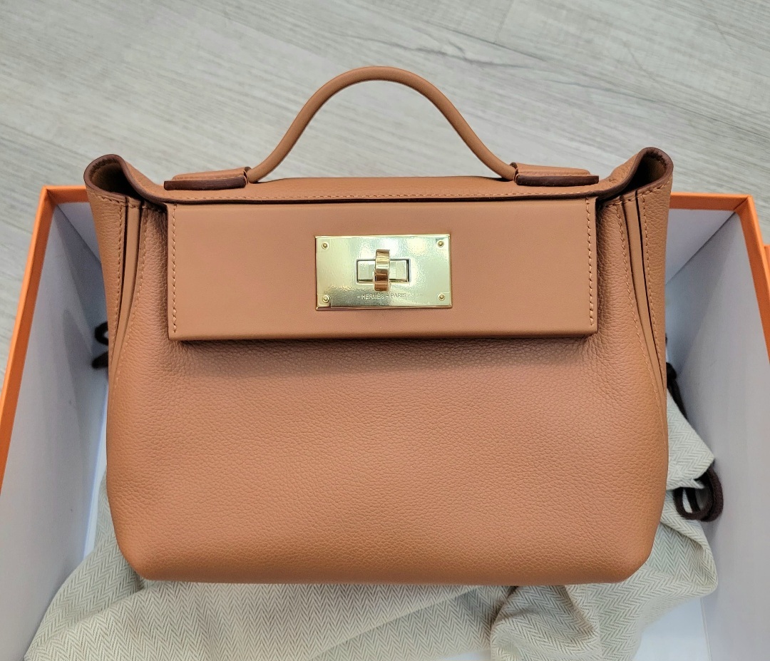 Hermes Mini 2424 Gold CC EVERCOLOR/SWIFT