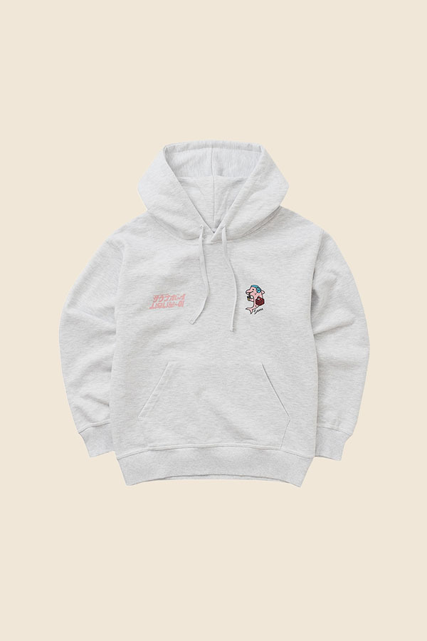 BIG WAVE - BOO BOO  連帽TEE （復古白）