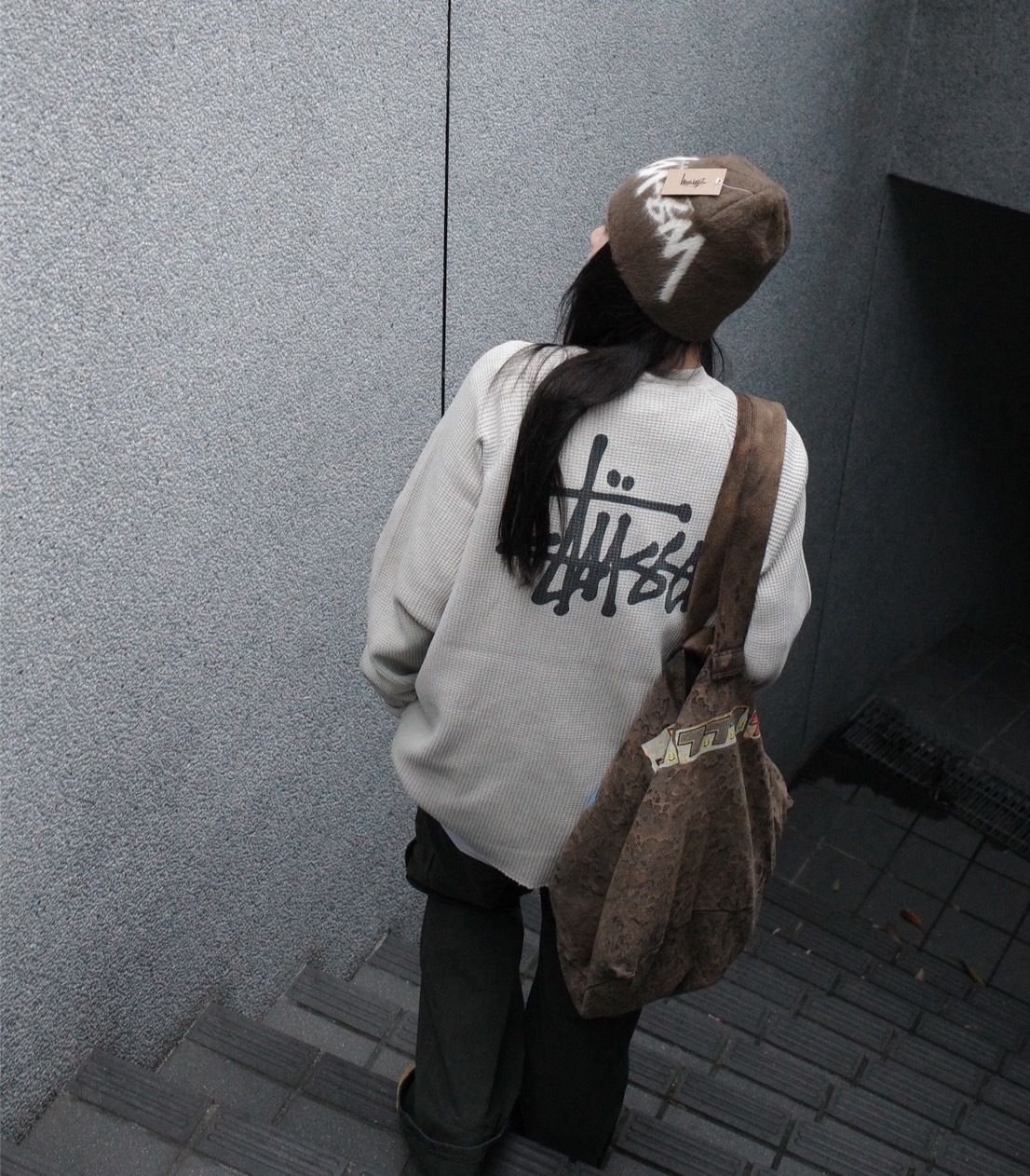 <奇蹟補貨> STUSSY 華夫格薄長袖