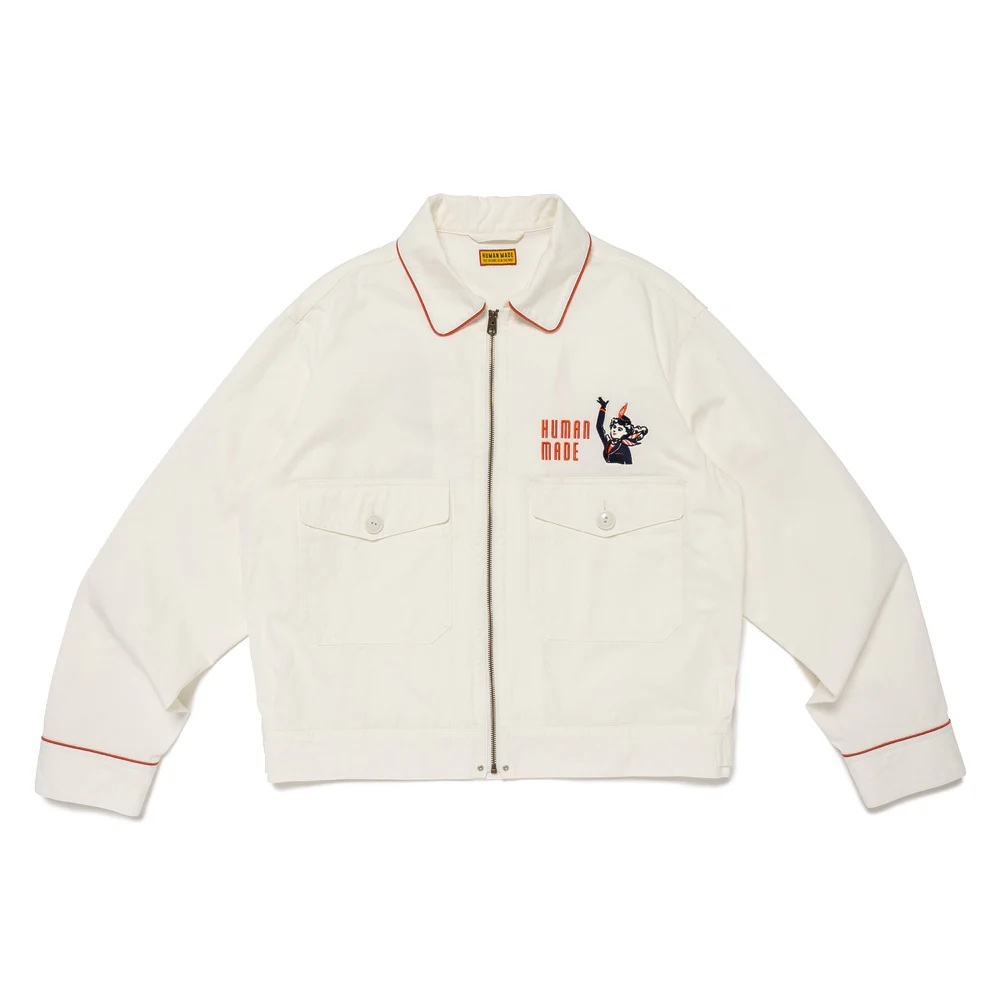 HUMAN MADE 2025 DRIZZLER JACKET - WHITE PRE ORDER ITEM (預訂中)